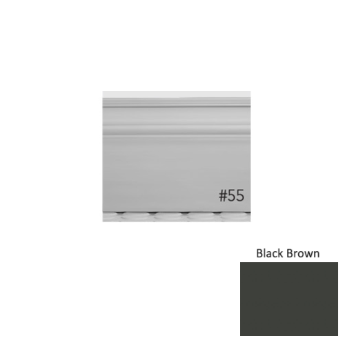 Pinnacle Plus Rubber #55 Nobility Black Brown Wall Base 1