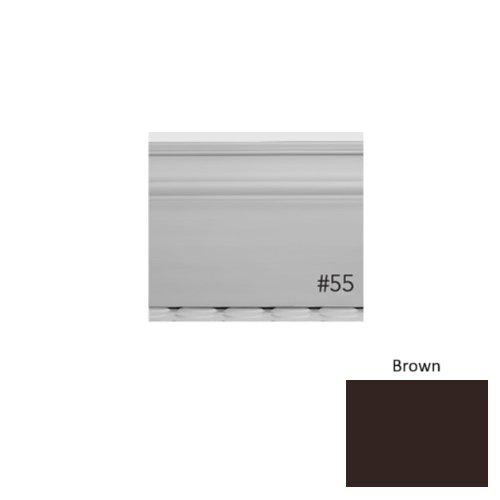 Pinnacle Plus Rubber #55 Nobility Brown Wall Base 1