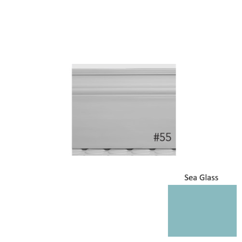 Pinnacle Plus Rubber #55 Nobility Sea Glass Wall Base 1