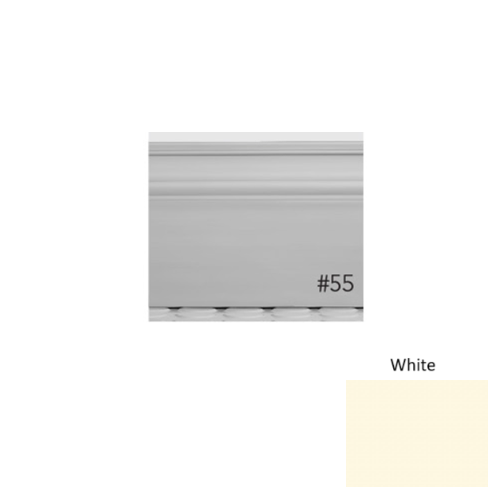 Pinnacle Plus Rubber #55 Nobility White Wall Base 1