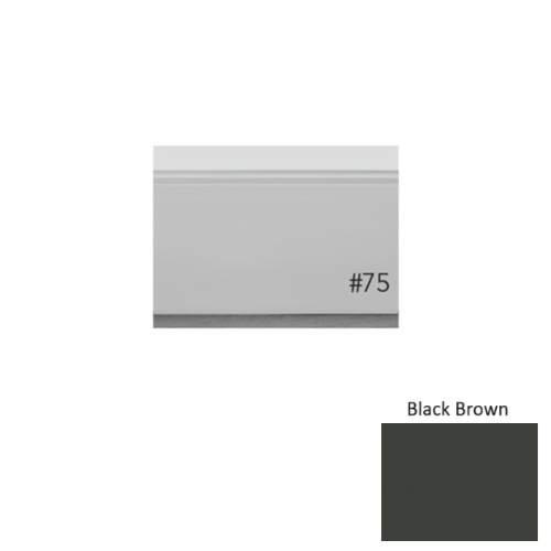 Pinnacle Plus Rubber #75 Level Black Brown Wall Base 1