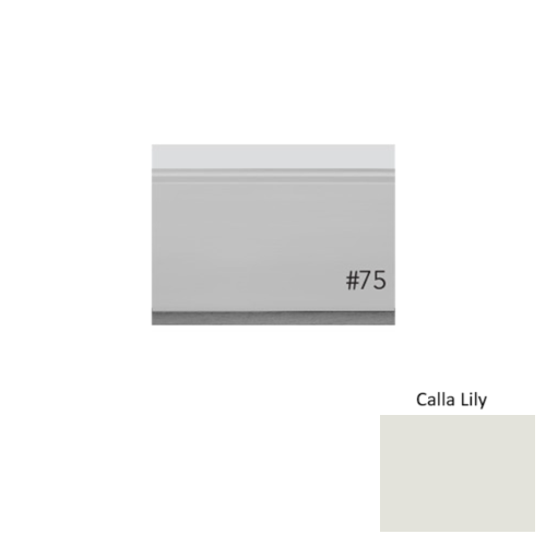 Pinnacle Plus Rubber #75 Level Calla Lily Wall Base 1