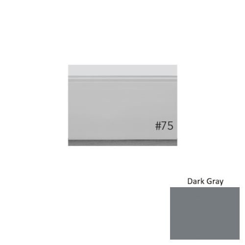 Pinnacle Plus Rubber #75 Level Dark Gray Wall Base 1