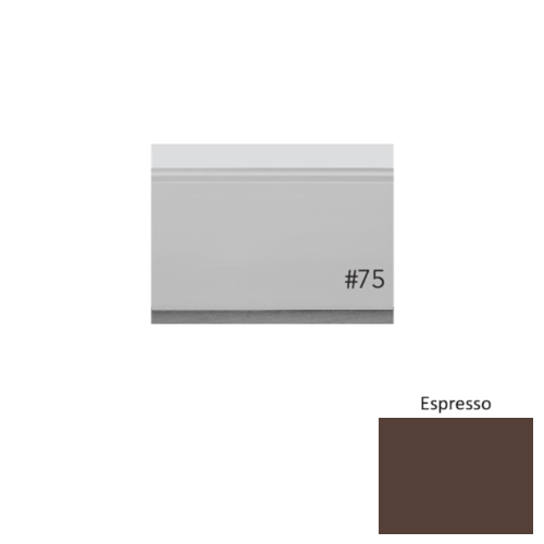 Pinnacle Plus Rubber #75 Level Espresso Wall Base 1