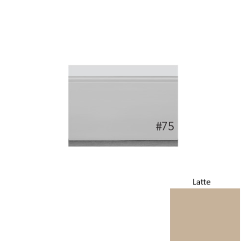 Pinnacle Plus Rubber #75 Level Latte Wall Base 1