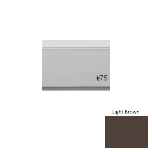 Pinnacle Plus Rubber #75 Level Light Brown Wall Base 1