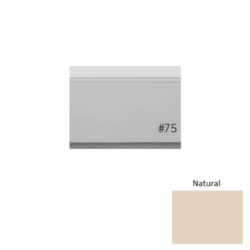 Pinnacle Plus Rubber #75 Level Natural Wall Base 1