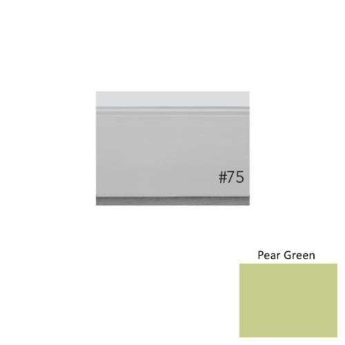 Pinnacle Plus Rubber #75 Level Pear Green Wall Base 1
