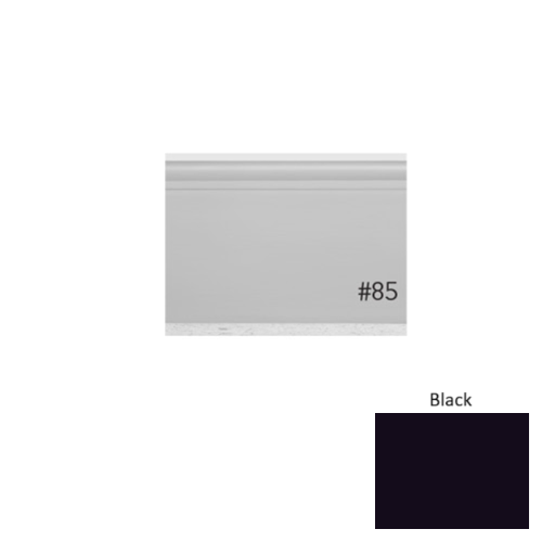 Pinnacle Plus Rubber #85 Fashion Black Coil Wall Base 1
