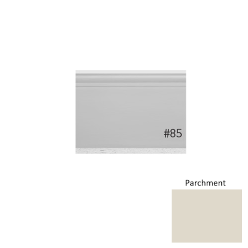 Pinnacle Plus Rubber #85 Fashion Parchment Coil Wall Base 1