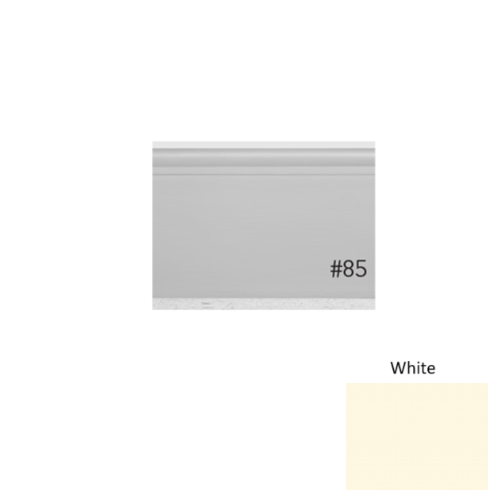 Pinnacle Plus Rubber #85 Fashion White Coil Wall Base 1