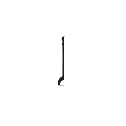 Pinnacle Plus Rubber #90 Intrigue Black Coil Wall Base 2