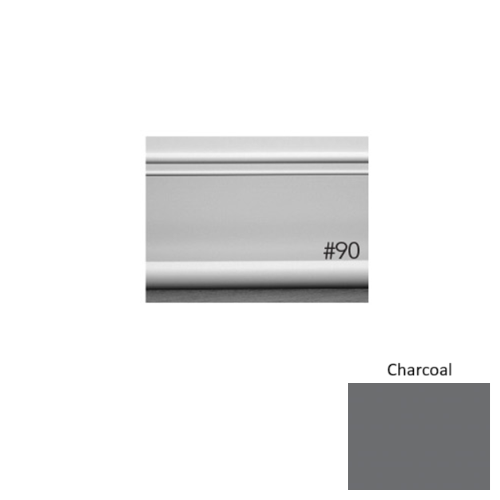 Pinnacle Plus Rubber #90 Intrigue Charcoal Coil Wall Base 1