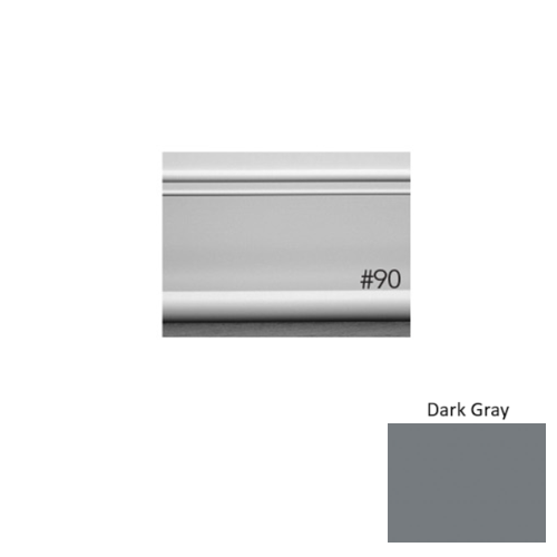 Pinnacle Plus Rubber #90 Intrigue Dark Gray Coil Wall Base 1