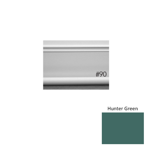 Pinnacle Plus Rubber #90 Intrigue Hunter Green Coil Wall Base 1