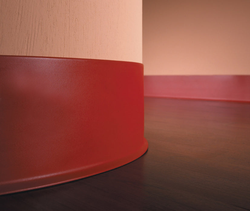 Pinnacle Rubber Red Cove Wall Base 3