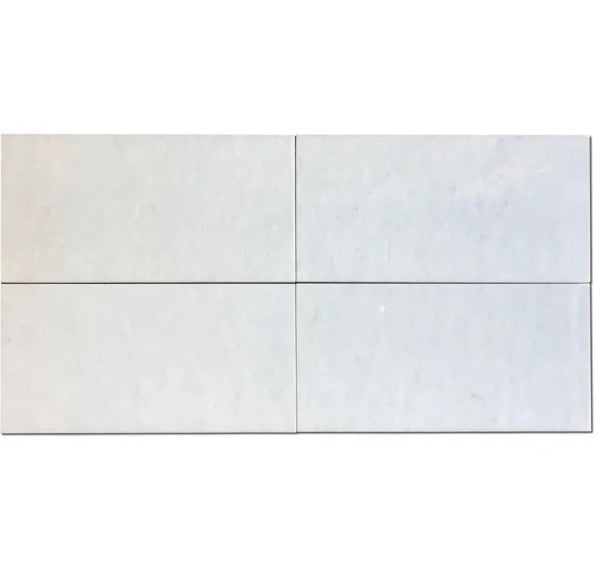 Polar White Marble Tile - Polished 4