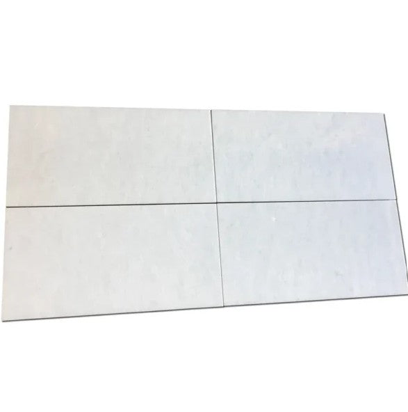 Polar White Marble Tile - Polished 6