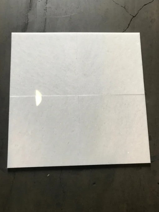 Polar White Marble Tile - Polished 8
