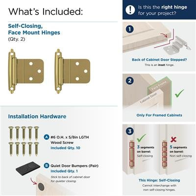 Decorative Hinges Steel Polished Brass Cabinet Hinge 4