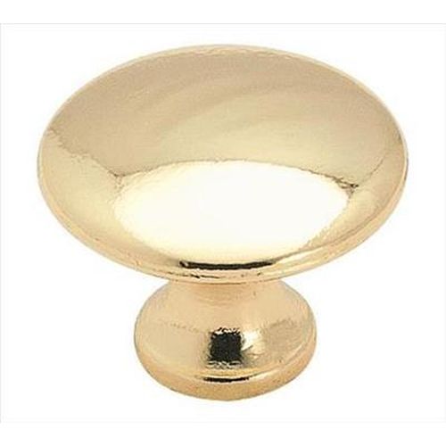Everyday Heritage Zinc Polished Brass Cabinet Knob 1