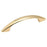 Arc Zinc Polished Brass Cabinet Pull 1