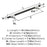 Urbanite Zinc & Aluminum Polished Chrome / Brushed Matte Black Cabinet Pull 12