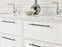 Urbanite Zinc & Aluminum Polished Chrome / Brushed Matte Black Cabinet Pull 26