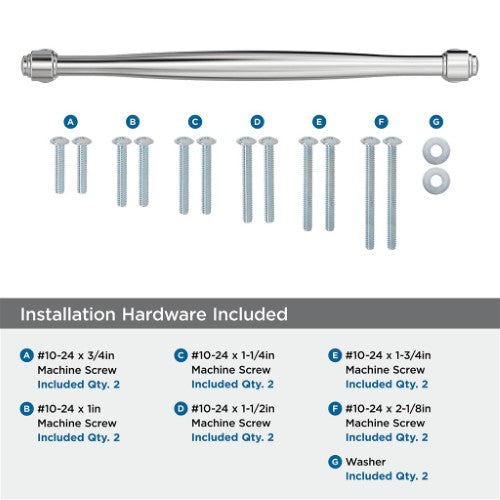 Enlivity Zinc Polished Chrome Appliance Pull 5