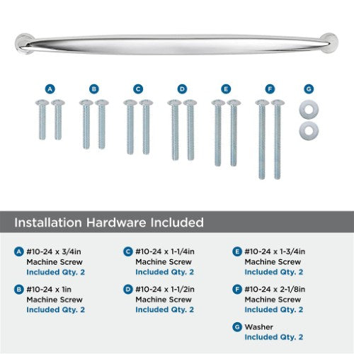Kane Zinc Polished Chrome Appliance Pull 7
