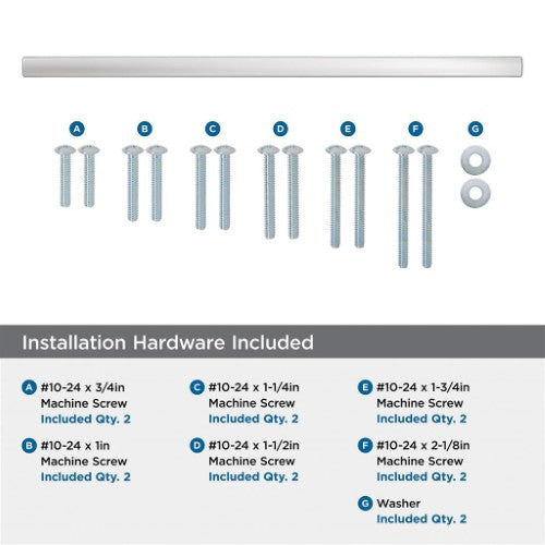 Merced Zinc Polished Chrome Appliance Pull 6