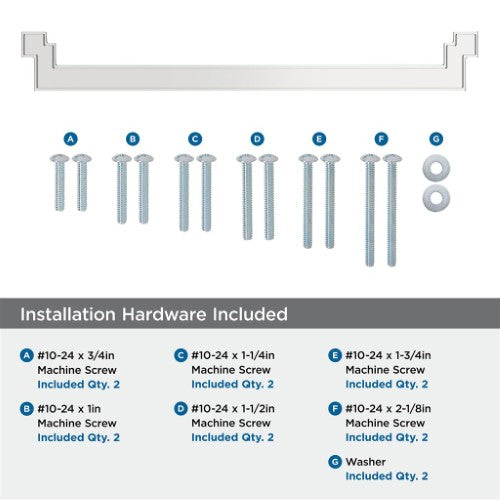 Rockhurst Zinc Polished Chrome Appliance Pull 5