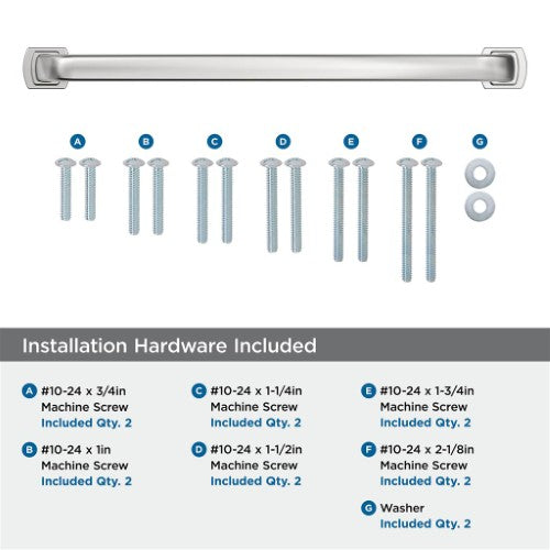 Surpass Zinc Polished Chrome Appliance Pull 5
