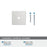 Ladera Zinc Polished Chrome Cabinet Backplate 3