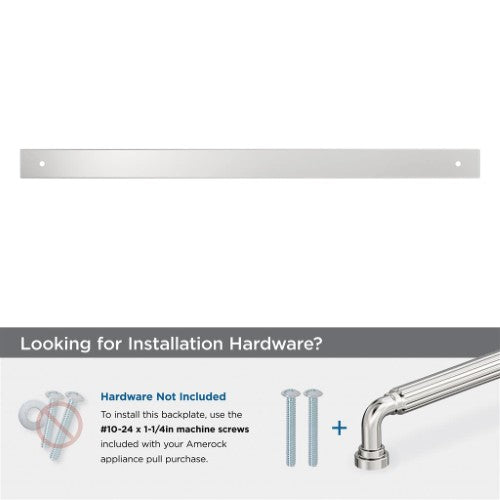 Ladera Zinc Polished Chrome Cabinet Backplate 22