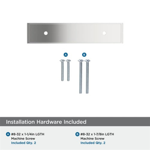 Maymont Zinc Polished Chrome Cabinet Backplate 20