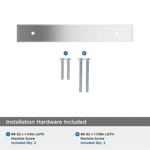 Maymont Zinc Polished Chrome Cabinet Backplate 22