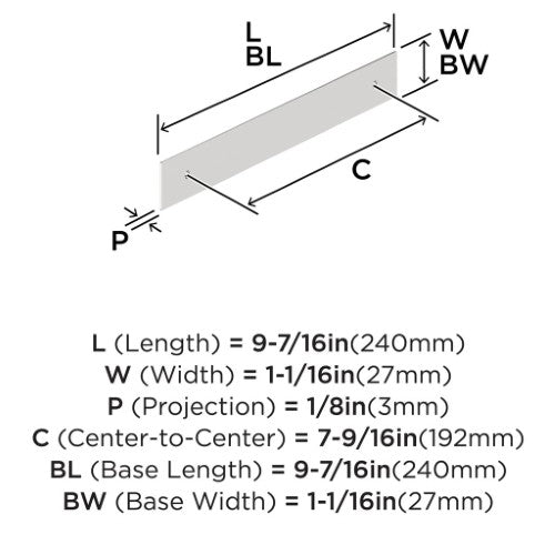 Maymont Zinc Polished Chrome Cabinet Backplate 16