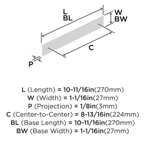 Maymont Zinc Polished Chrome Cabinet Backplate 9