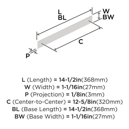 Maymont Zinc Polished Chrome Cabinet Backplate 11