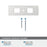 Medora Zinc Polished Chrome Cabinet Backplate 3
