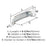 Stature Zinc Polished Chrome Cabinet Pull 2