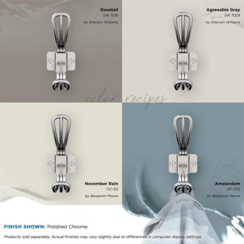 Vinland Zinc Polished Chrome Hook 6