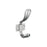 Vinland Zinc Polished Chrome Hook 1