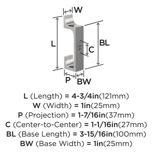 Bray Zinc Polished Chrome Hook 2