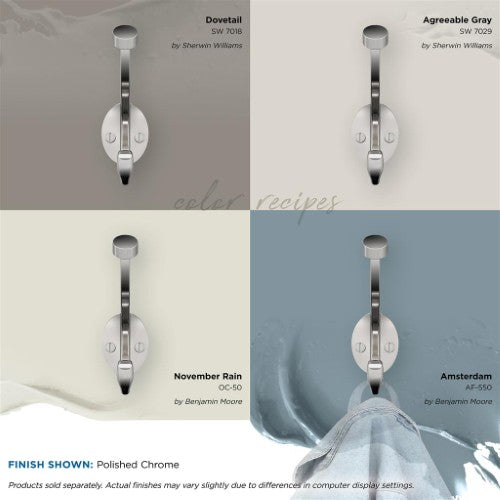Adare Zinc Polished Chrome Hook 4