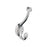 Adare Zinc Polished Chrome Hook 1
