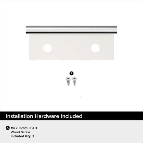 Streamline II Zinc Polished Chrome Cabinet Pull 11