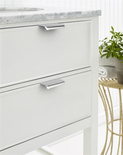 Streamline Tab Zinc Polished Chrome Cabinet Pull 13