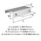 Streamline Tab Zinc Polished Chrome Cabinet Pull 7